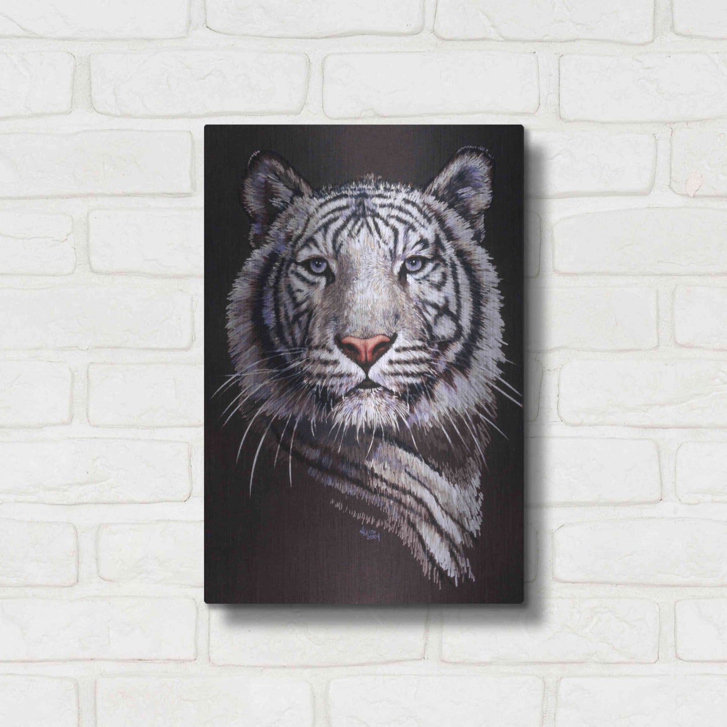 Luxe Metal Art 'Sorcerer' by Barbara Keith, Metal Wall Art,12x16