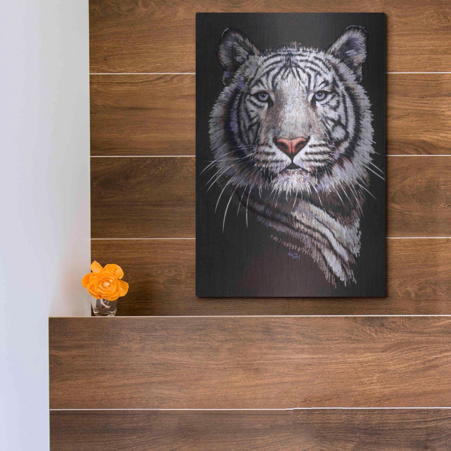 Luxe Metal Art 'Sorcerer' by Barbara Keith, Metal Wall Art,12x16