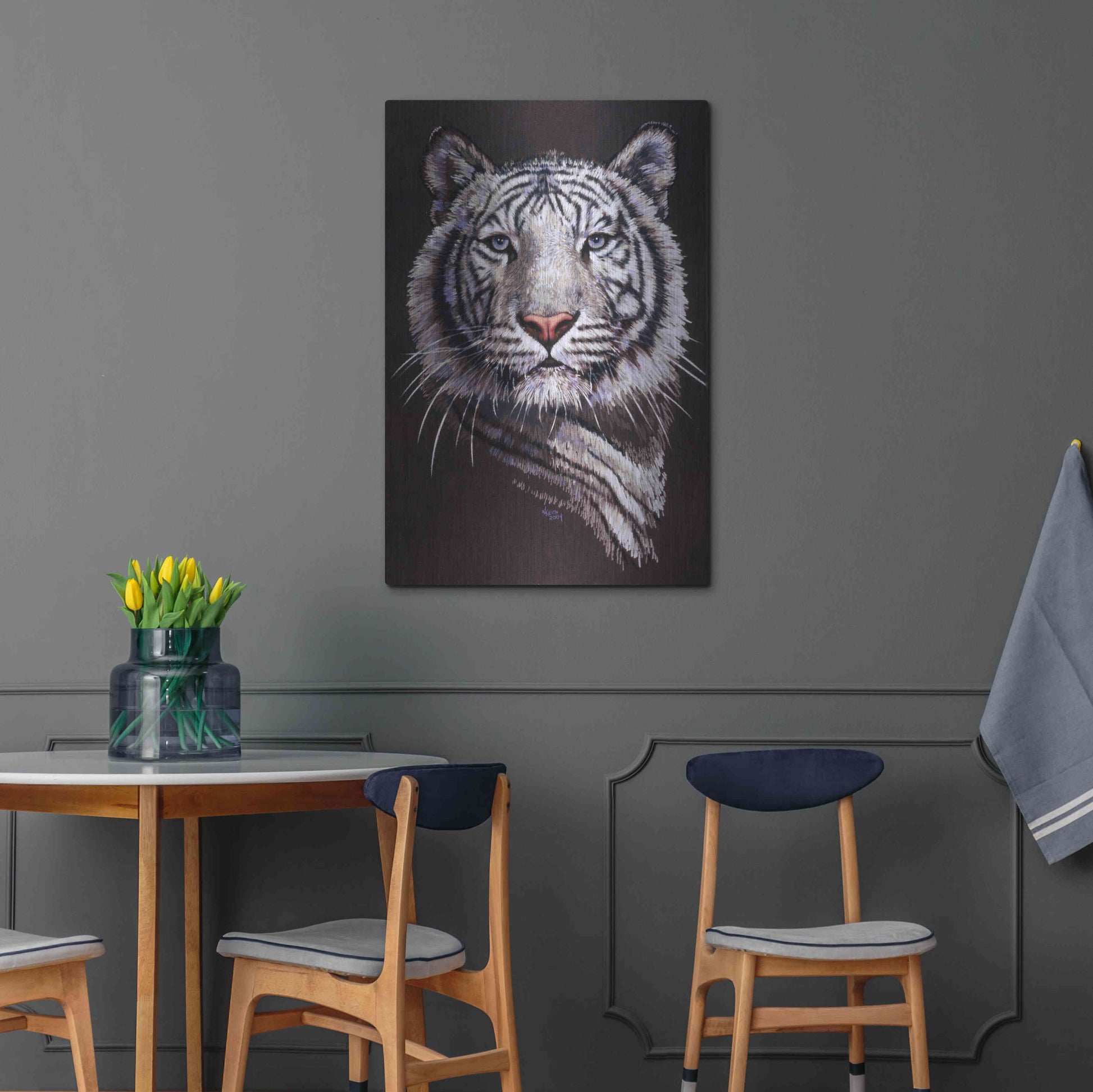 Luxe Metal Art 'Sorcerer' by Barbara Keith, Metal Wall Art,24x36