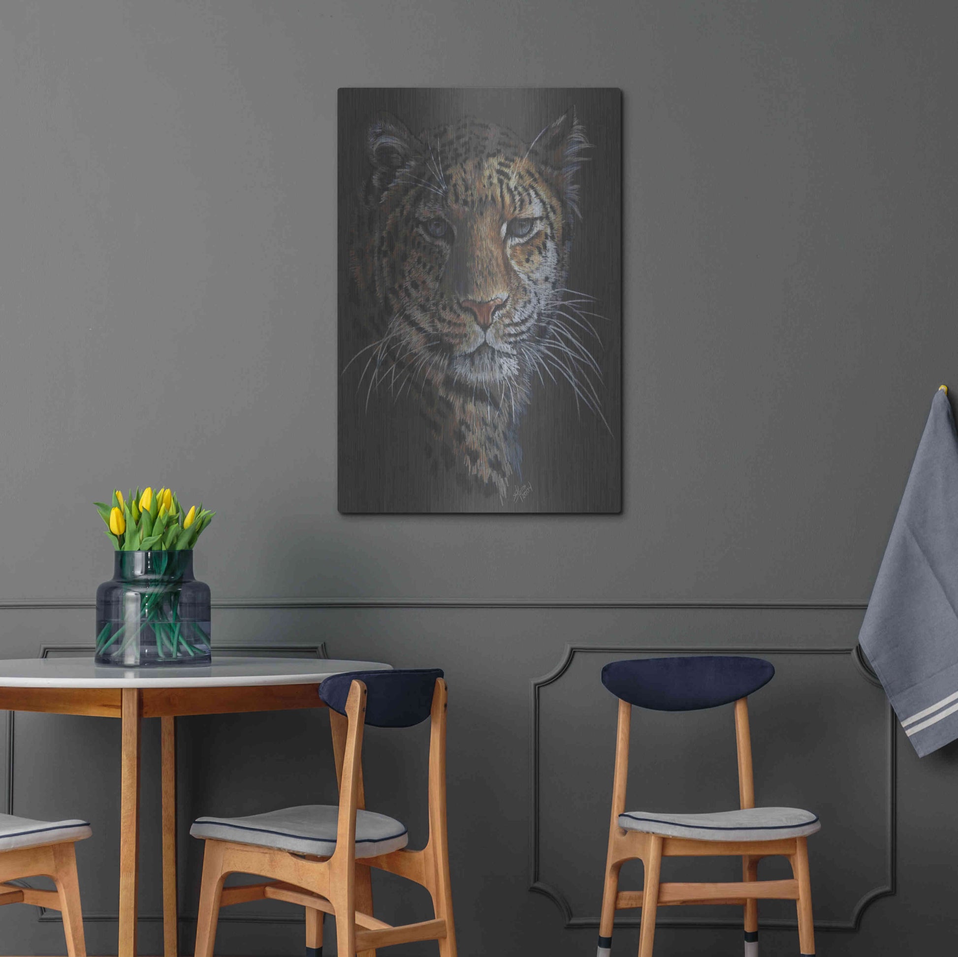 Luxe Metal Art 'Bewitching' by Barbara Keith, Metal Wall Art,24x36