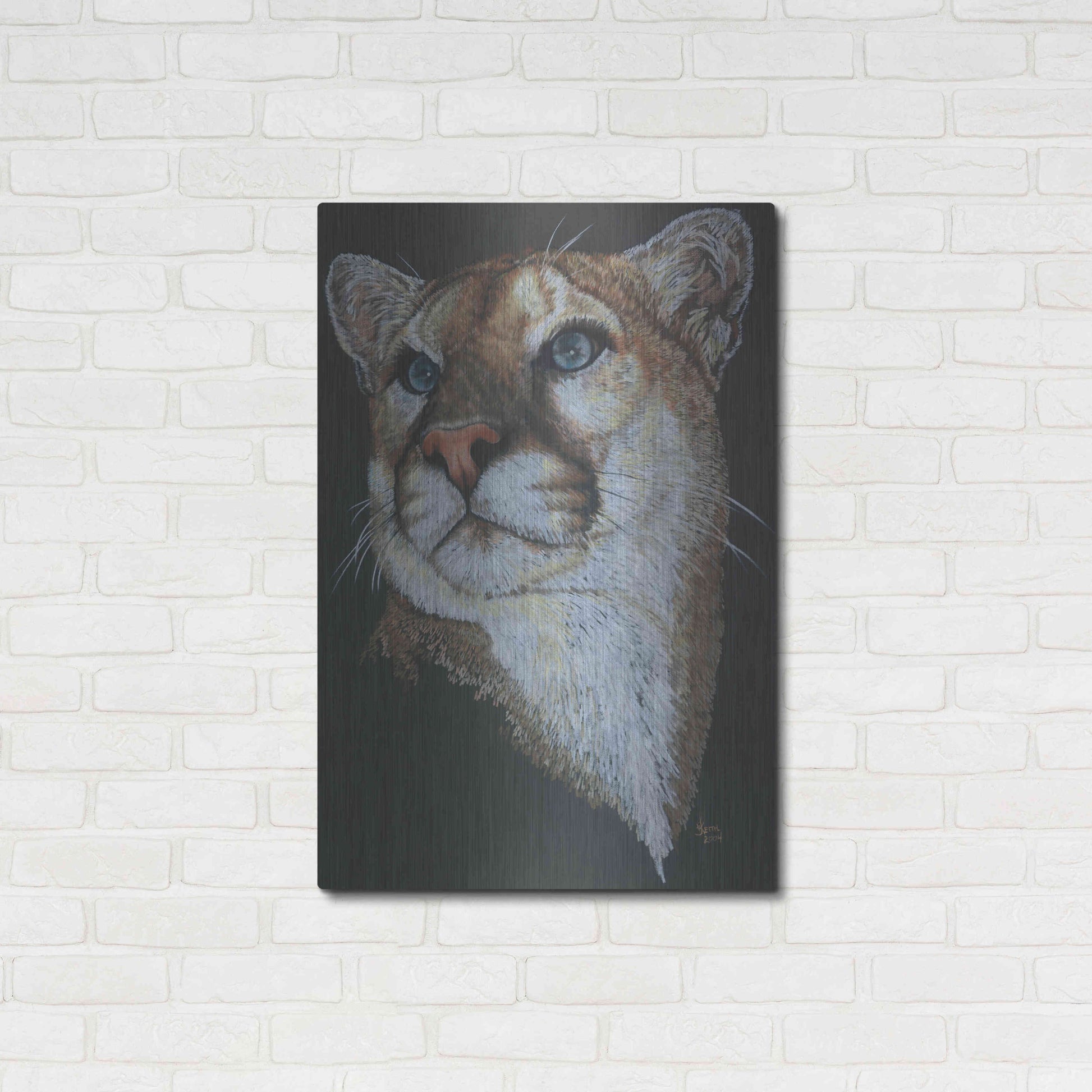 Luxe Metal Art 'Intense' by Barbara Keith, Metal Wall Art,24x36