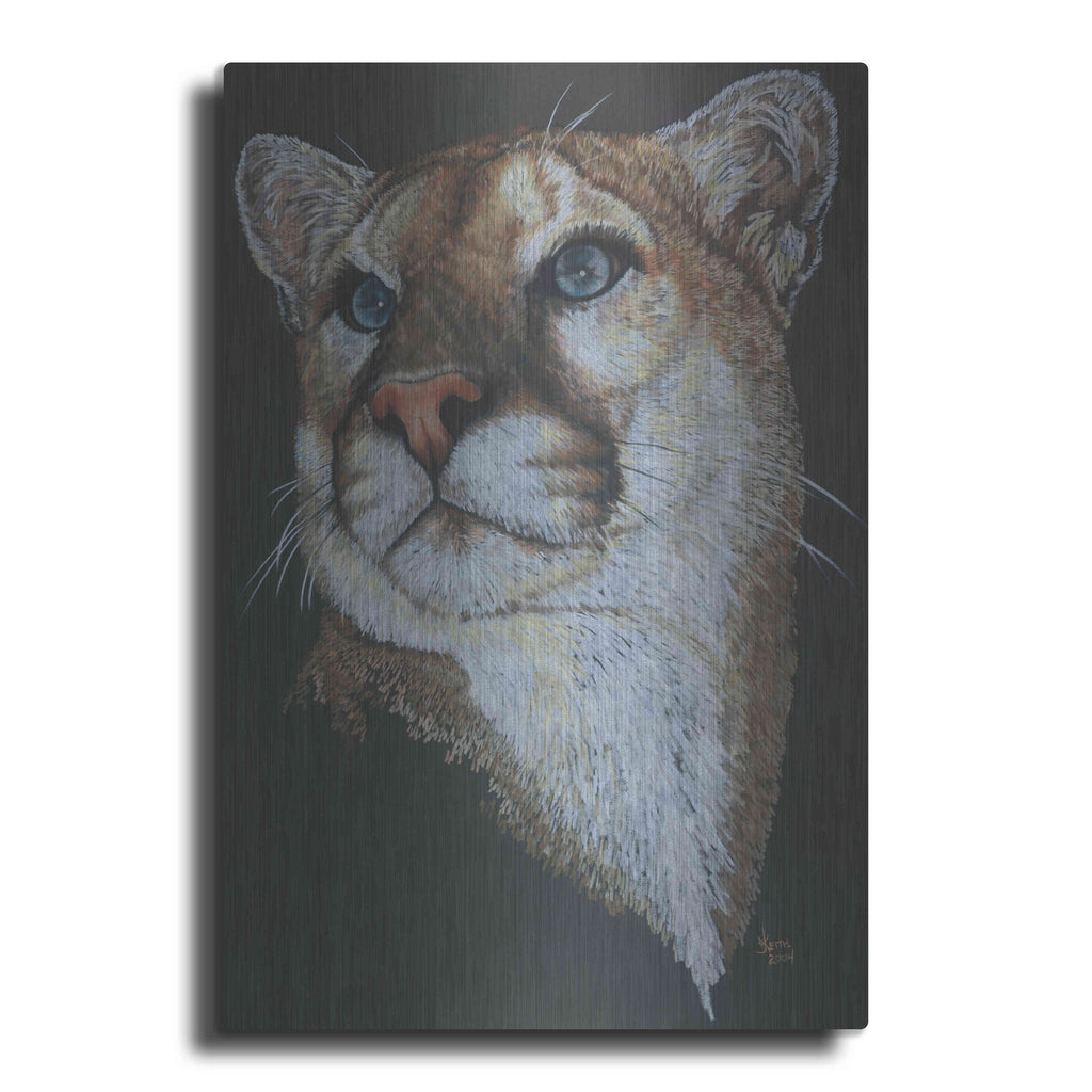 Luxe Metal Art 'Intense' by Barbara Keith, Metal Wall Art