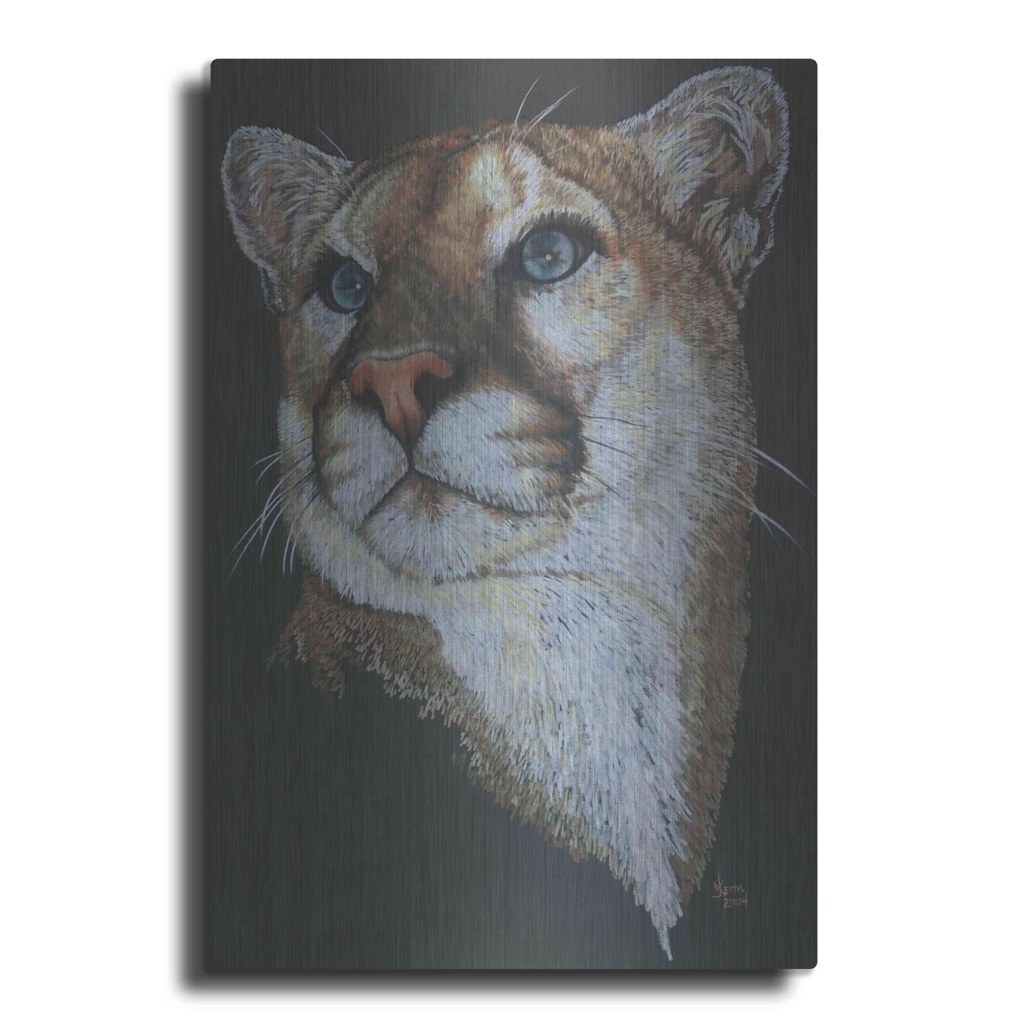 Luxe Metal Art 'Intense' by Barbara Keith, Metal Wall Art