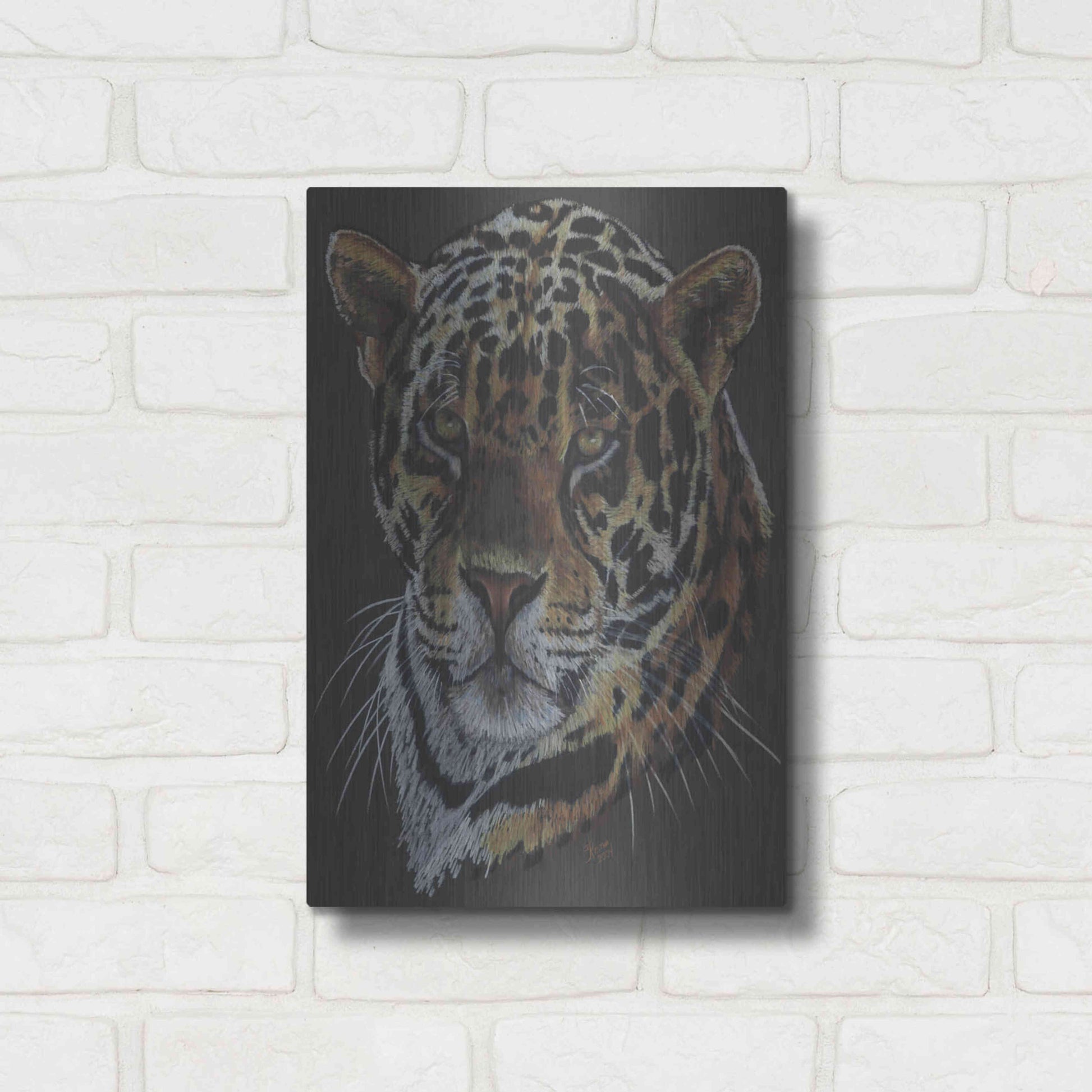 Luxe Metal Art 'Valiant' by Barbara Keith, Metal Wall Art,12x16