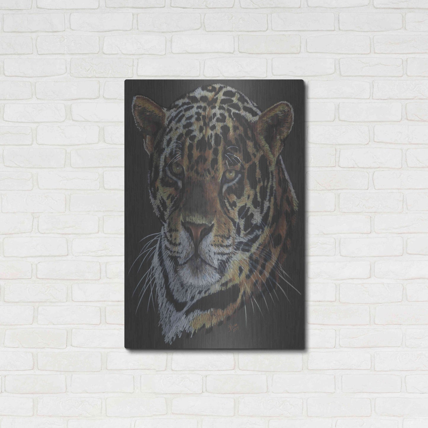 Luxe Metal Art 'Valiant' by Barbara Keith, Metal Wall Art,24x36