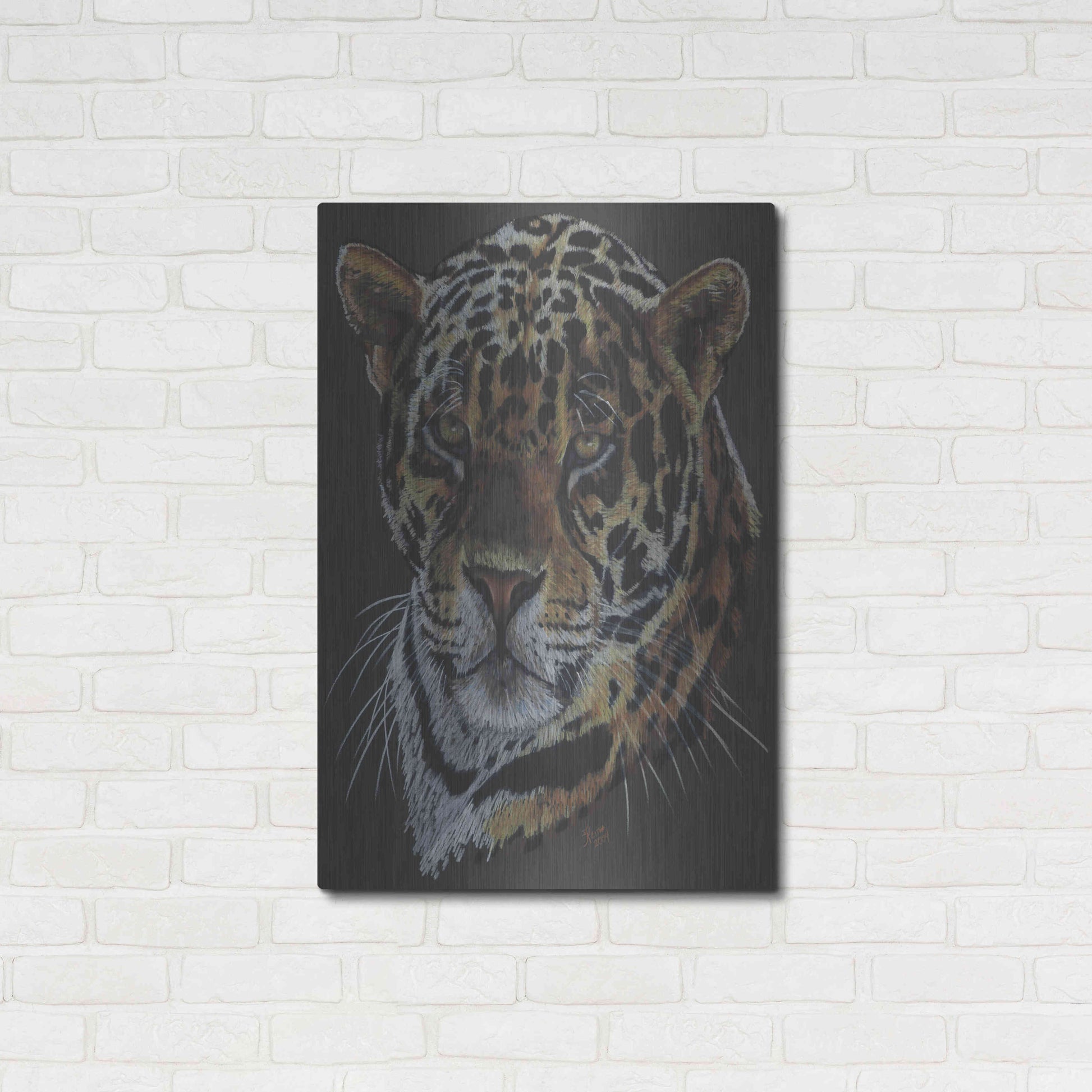 Luxe Metal Art 'Valiant' by Barbara Keith, Metal Wall Art,24x36