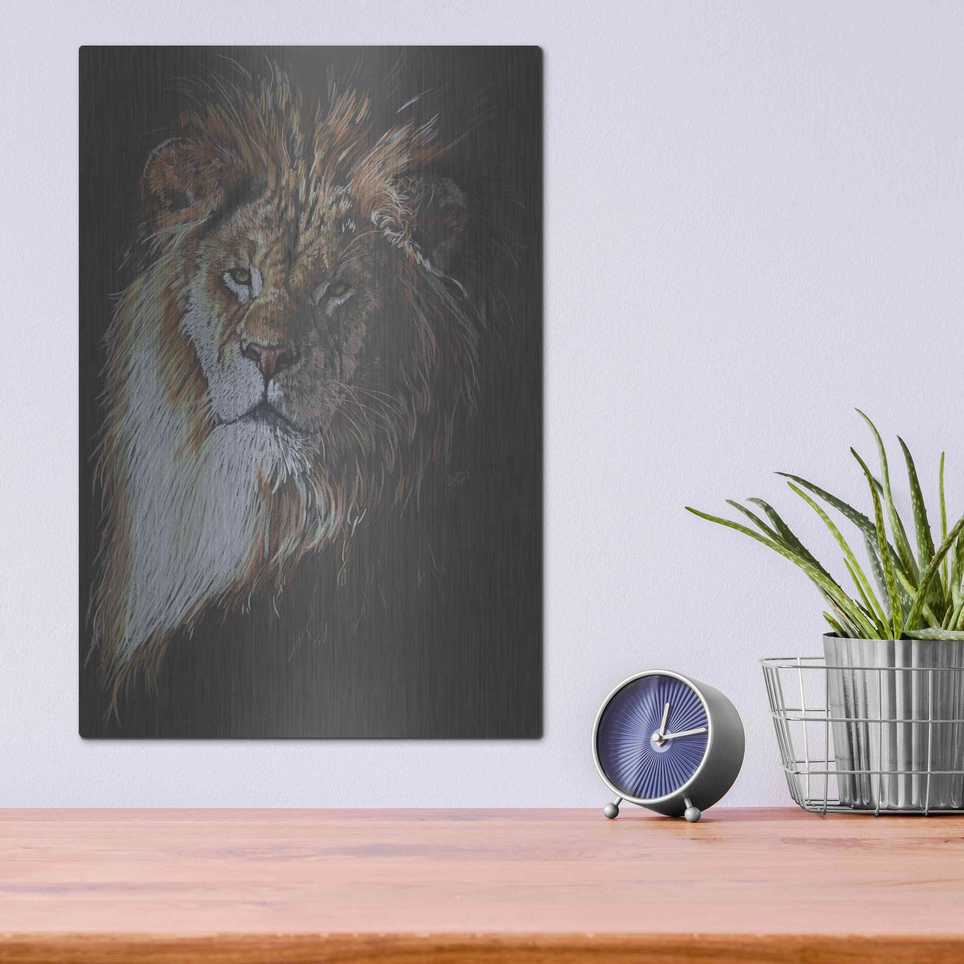 Luxe Metal Art 'Maestro' by Barbara Keith, Metal Wall Art,12x16