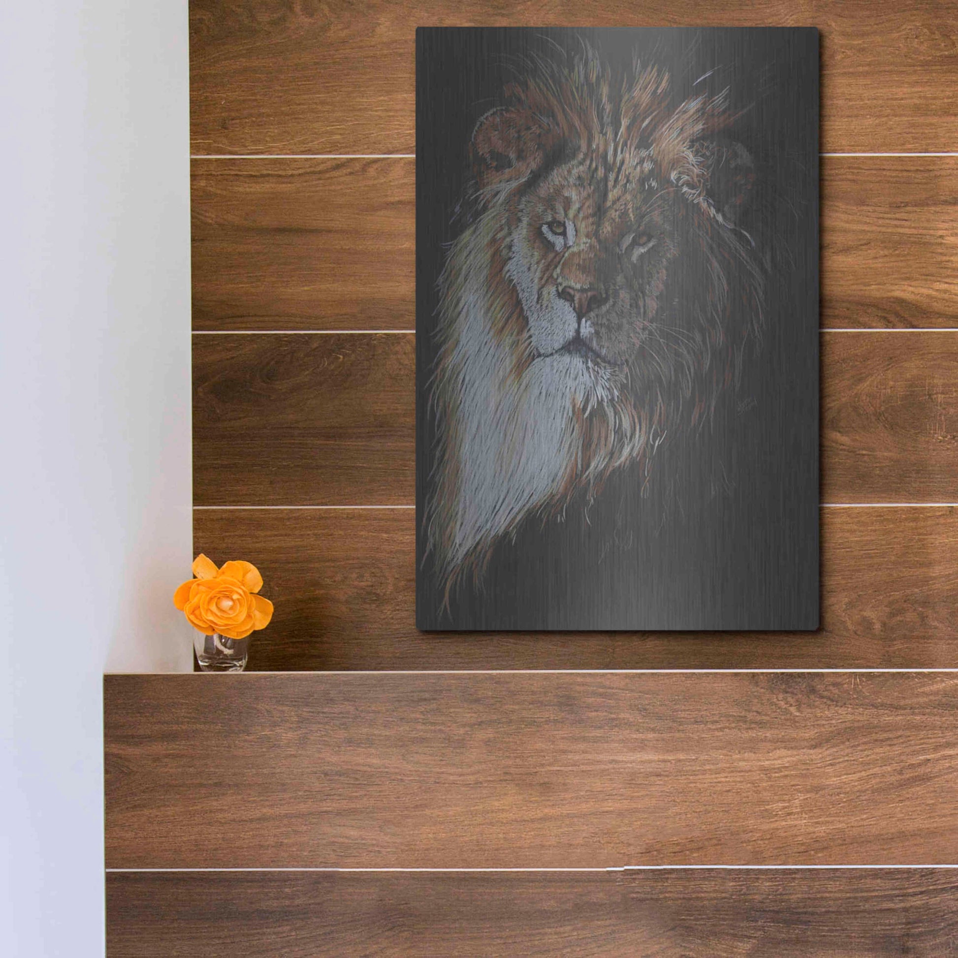 Luxe Metal Art 'Maestro' by Barbara Keith, Metal Wall Art,12x16