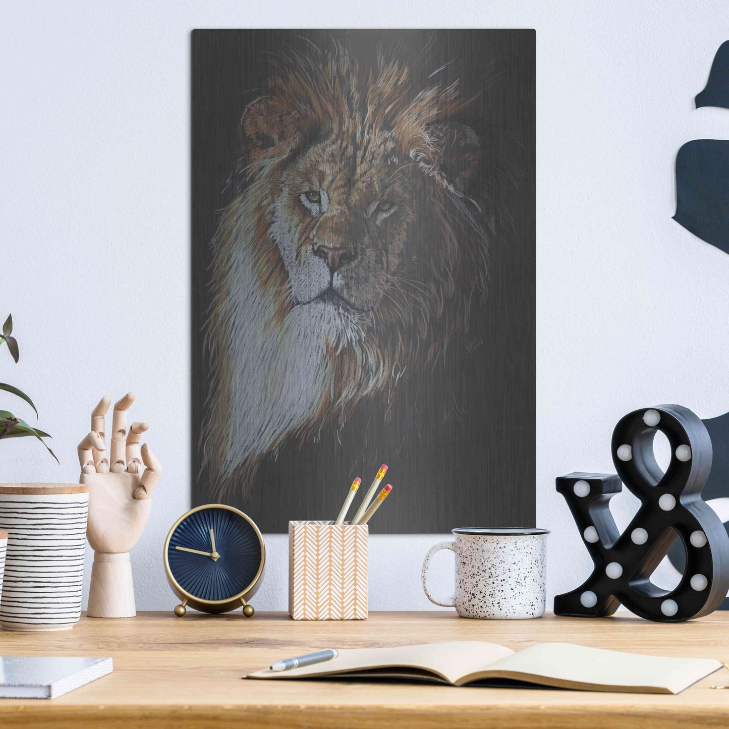 Luxe Metal Art 'Maestro' by Barbara Keith, Metal Wall Art,12x16