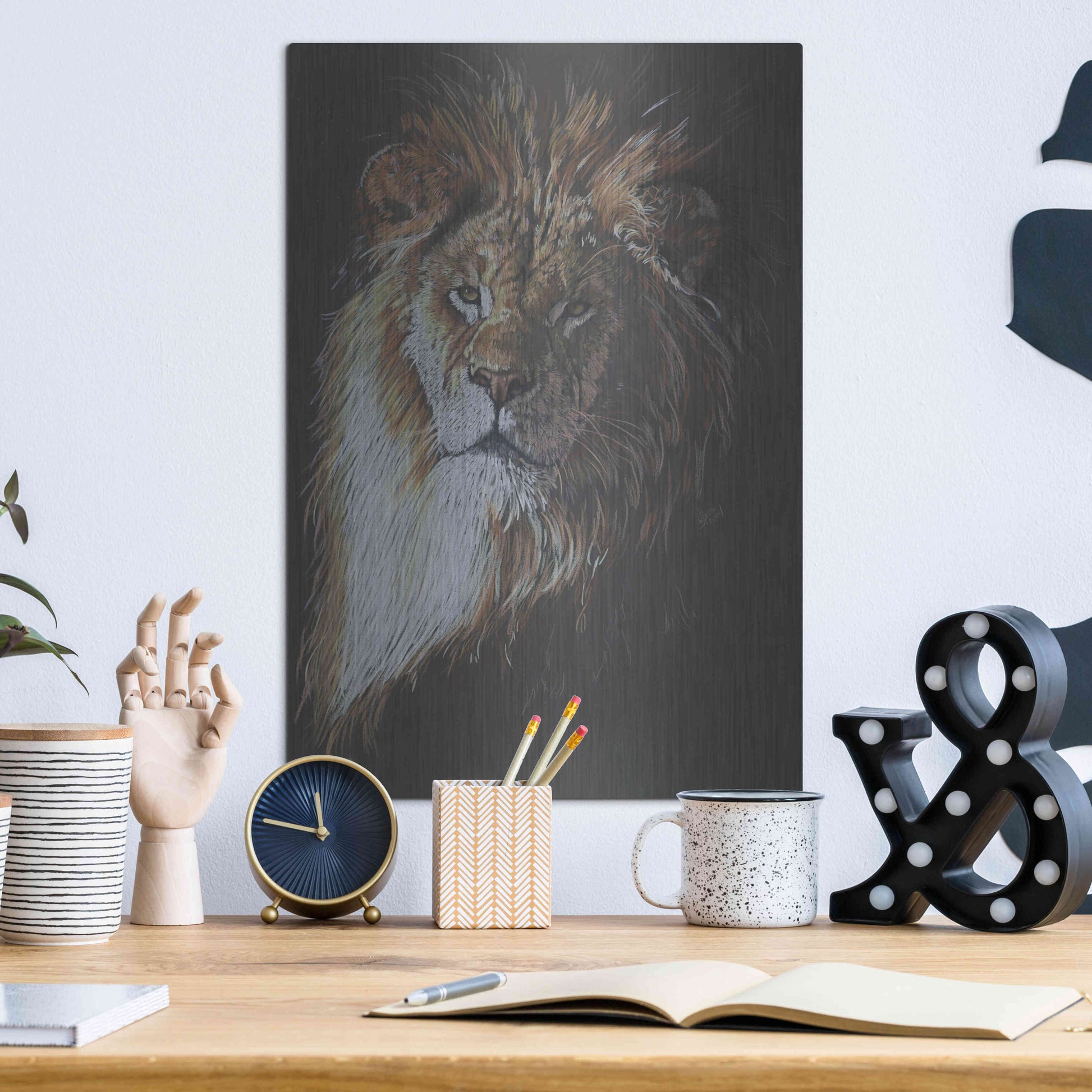 Luxe Metal Art 'Maestro' by Barbara Keith, Metal Wall Art,12x16