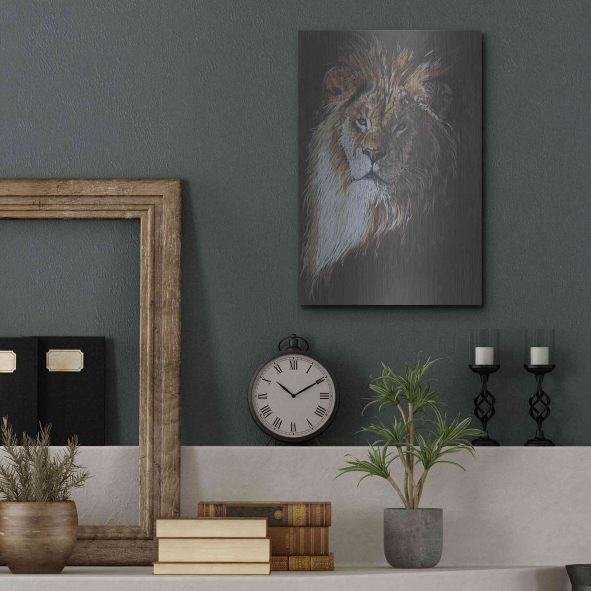 Luxe Metal Art 'Maestro' by Barbara Keith, Metal Wall Art,12x16