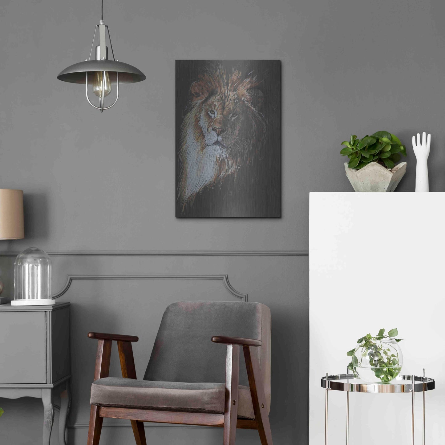 Luxe Metal Art 'Maestro' by Barbara Keith, Metal Wall Art,16x24