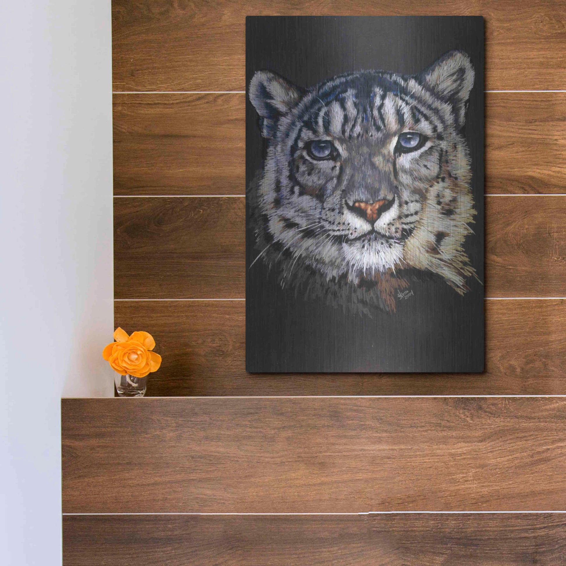 Luxe Metal Art 'Overture' by Barbara Keith, Metal Wall Art,12x16