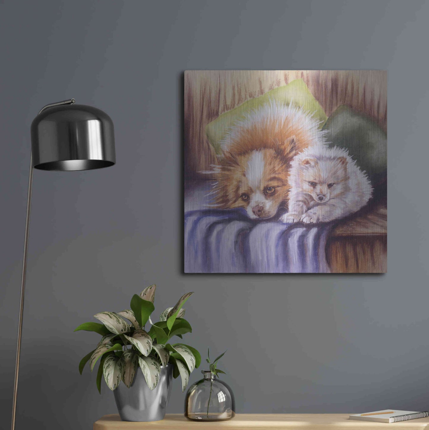 Luxe Metal Art 'I Need Sleep' by Barbara Keith, Metal Wall Art,24x24