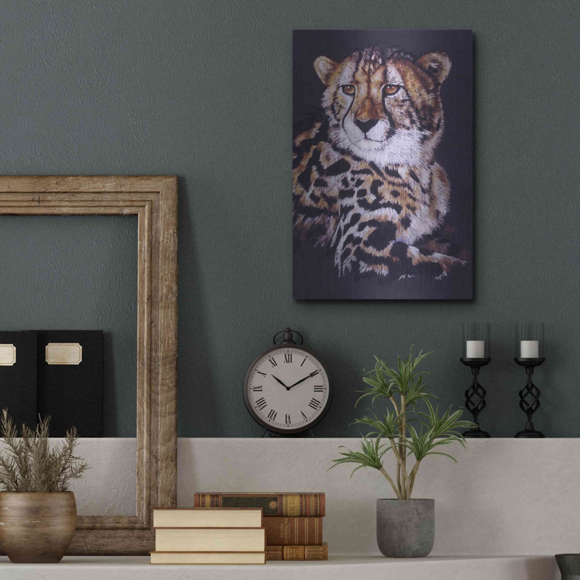 Luxe Metal Art 'Distinctive' by Barbara Keith, Metal Wall Art,12x16