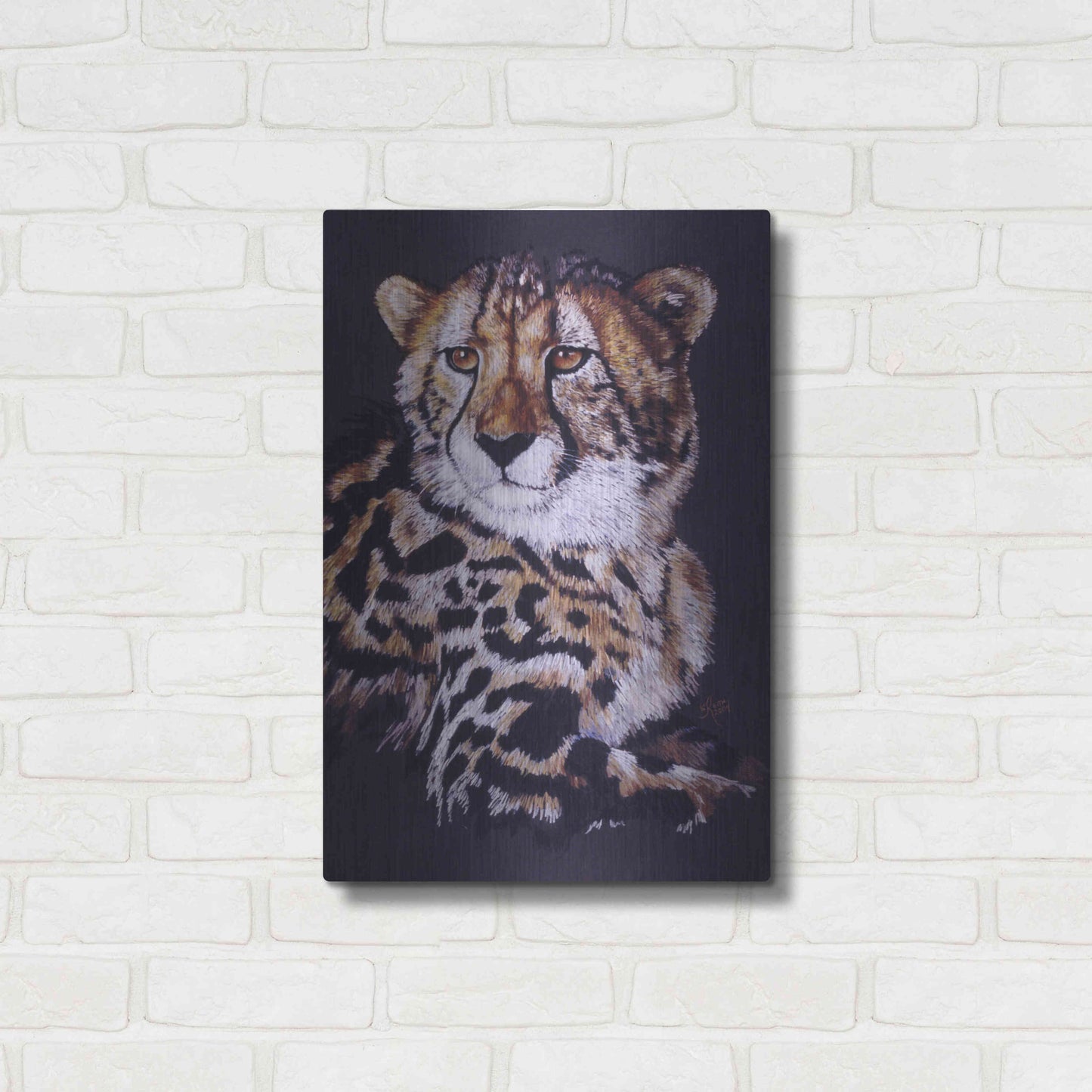 Luxe Metal Art 'Distinctive' by Barbara Keith, Metal Wall Art,16x24