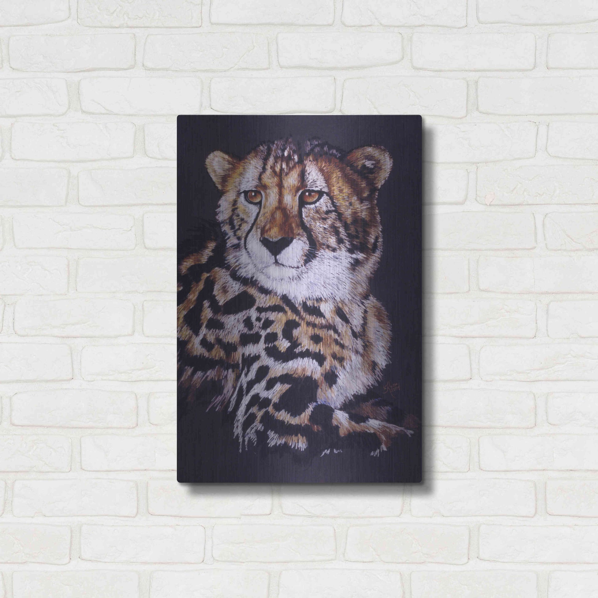 Luxe Metal Art 'Distinctive' by Barbara Keith, Metal Wall Art,16x24