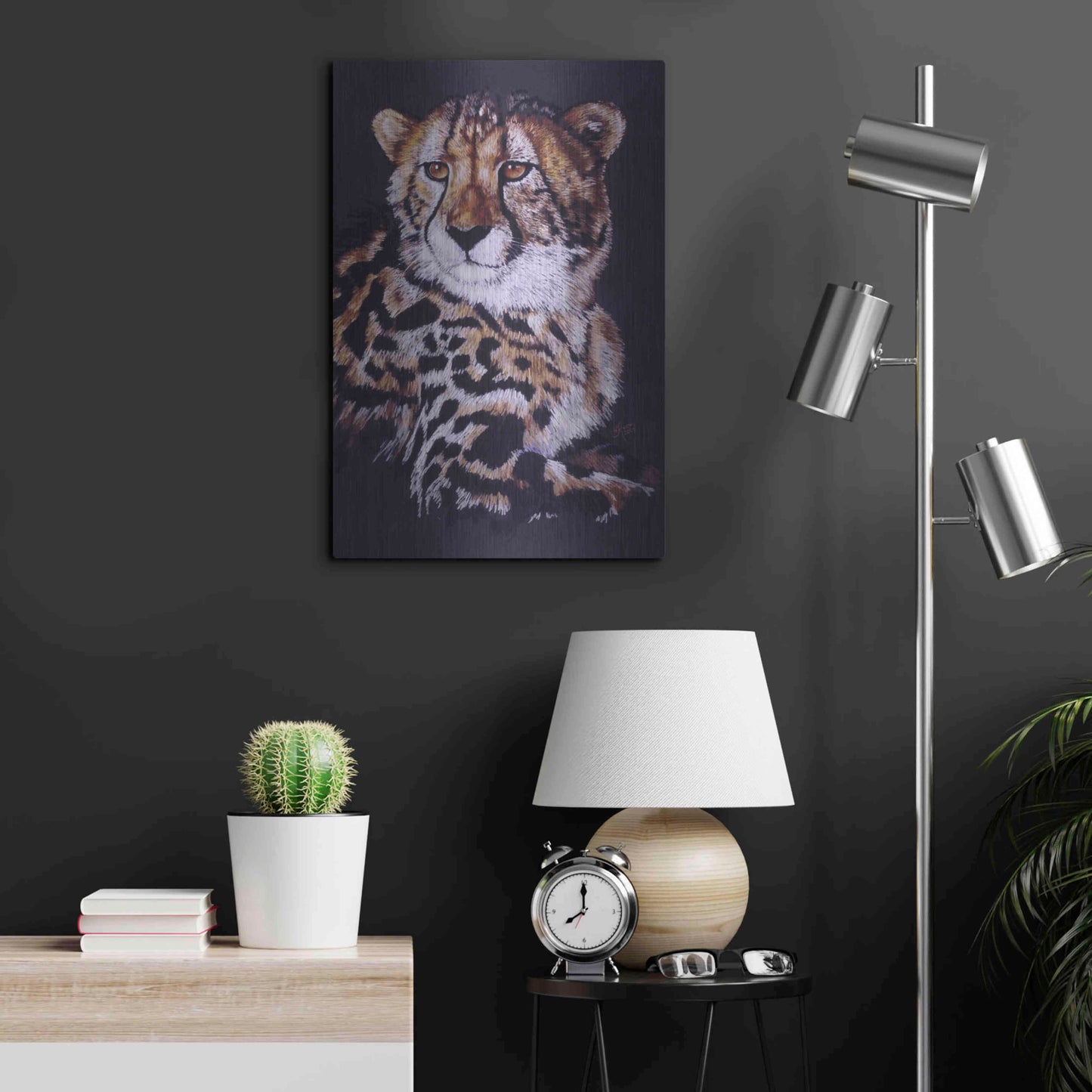 Luxe Metal Art 'Distinctive' by Barbara Keith, Metal Wall Art,16x24