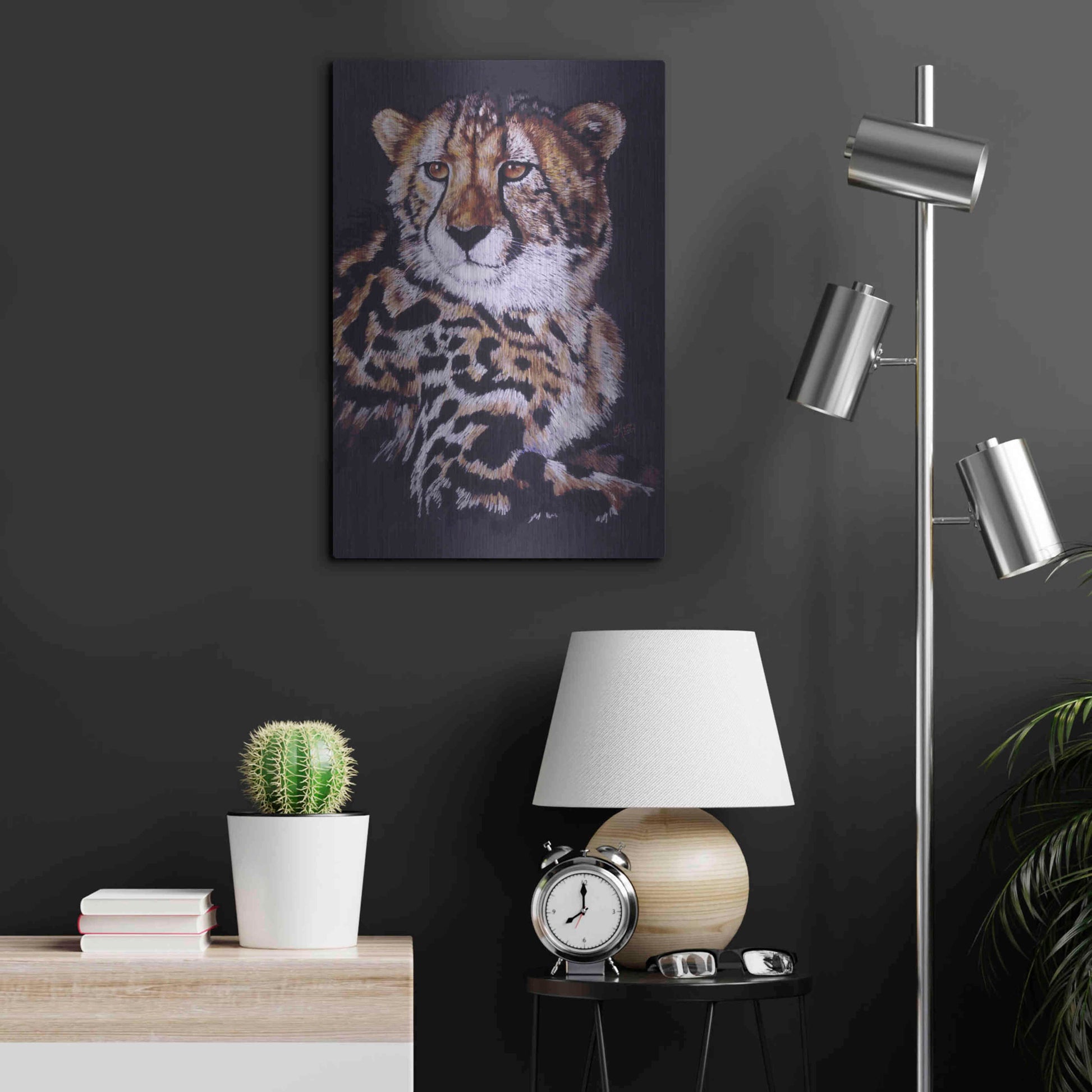 Luxe Metal Art 'Distinctive' by Barbara Keith, Metal Wall Art,16x24