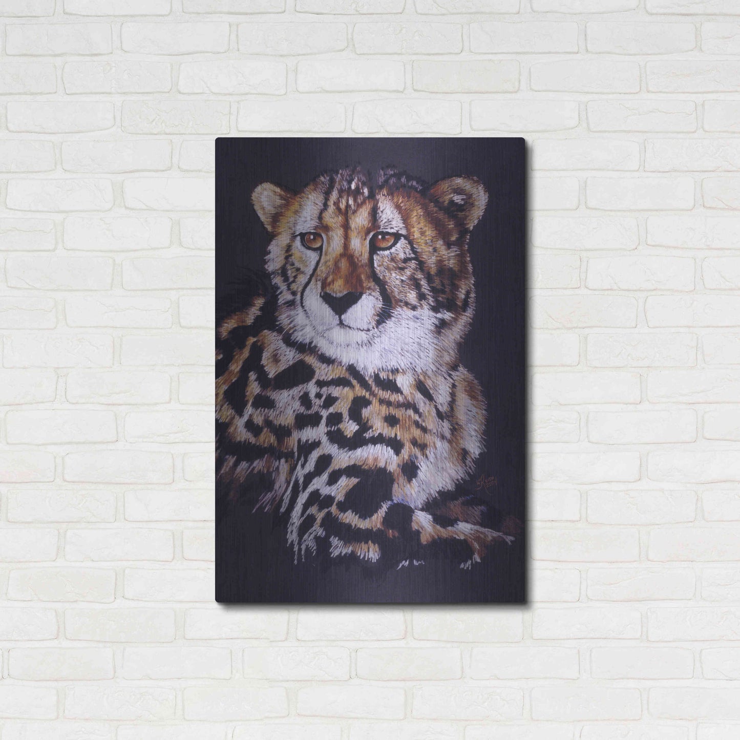 Luxe Metal Art 'Distinctive' by Barbara Keith, Metal Wall Art,24x36