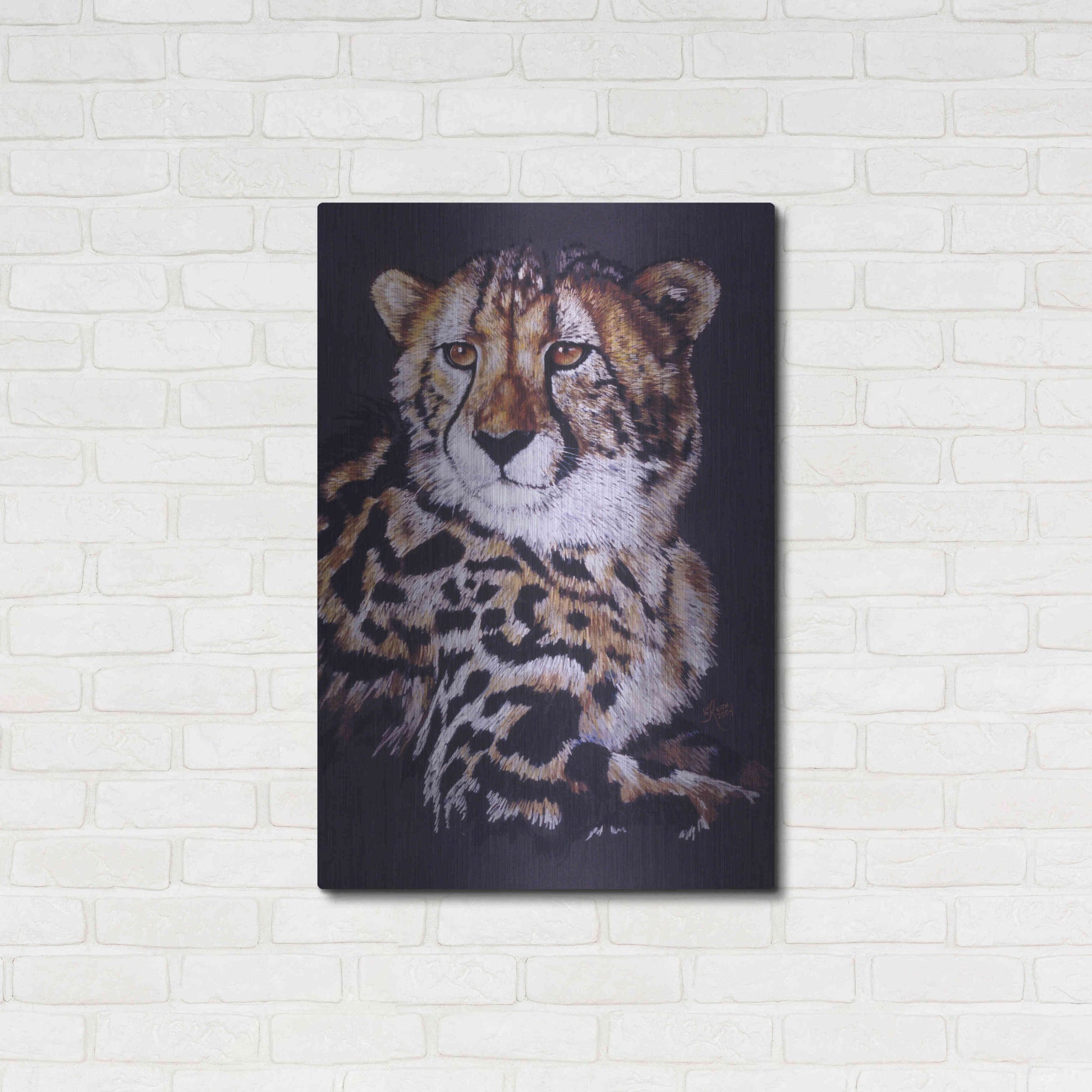 Luxe Metal Art 'Distinctive' by Barbara Keith, Metal Wall Art,24x36