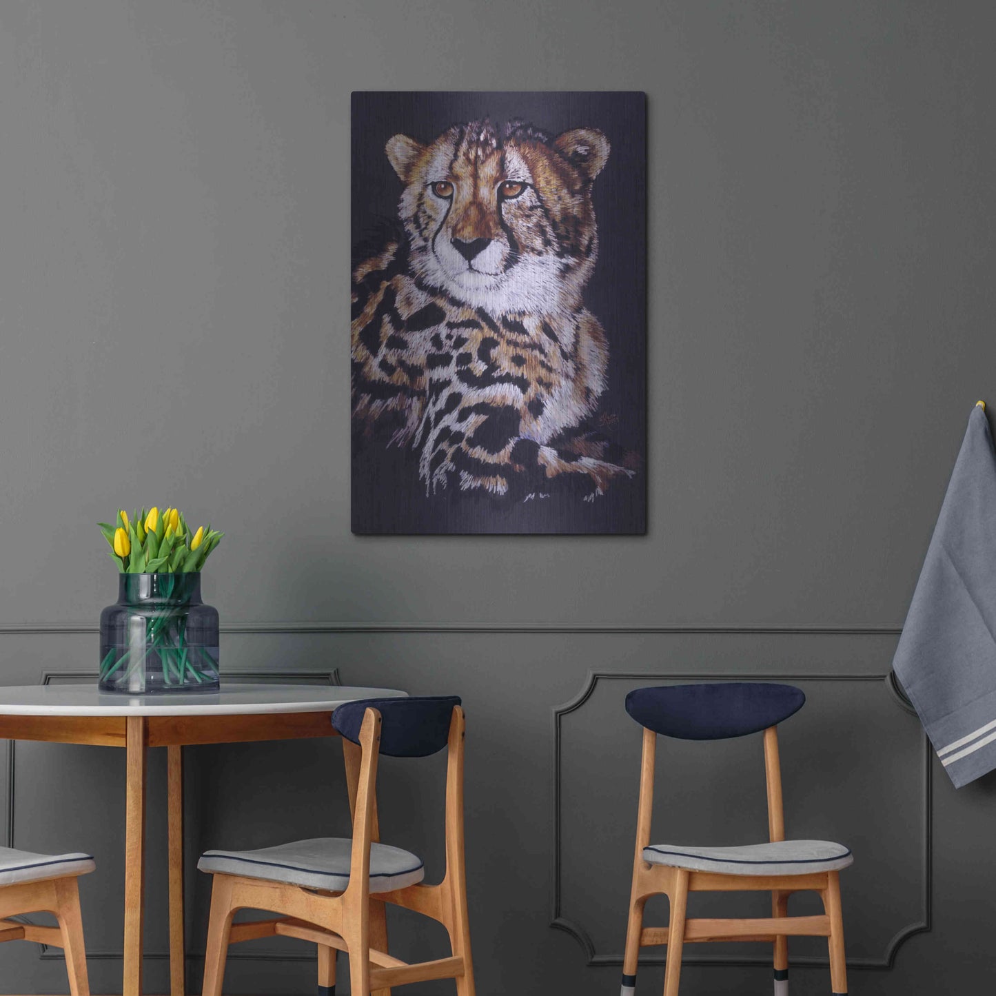 Luxe Metal Art 'Distinctive' by Barbara Keith, Metal Wall Art,24x36