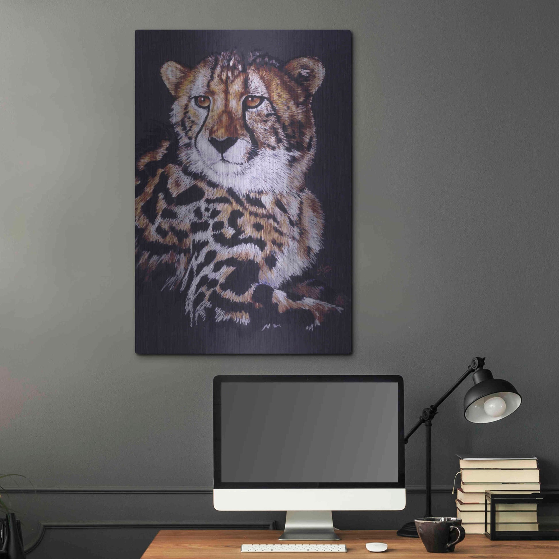 Luxe Metal Art 'Distinctive' by Barbara Keith, Metal Wall Art,24x36