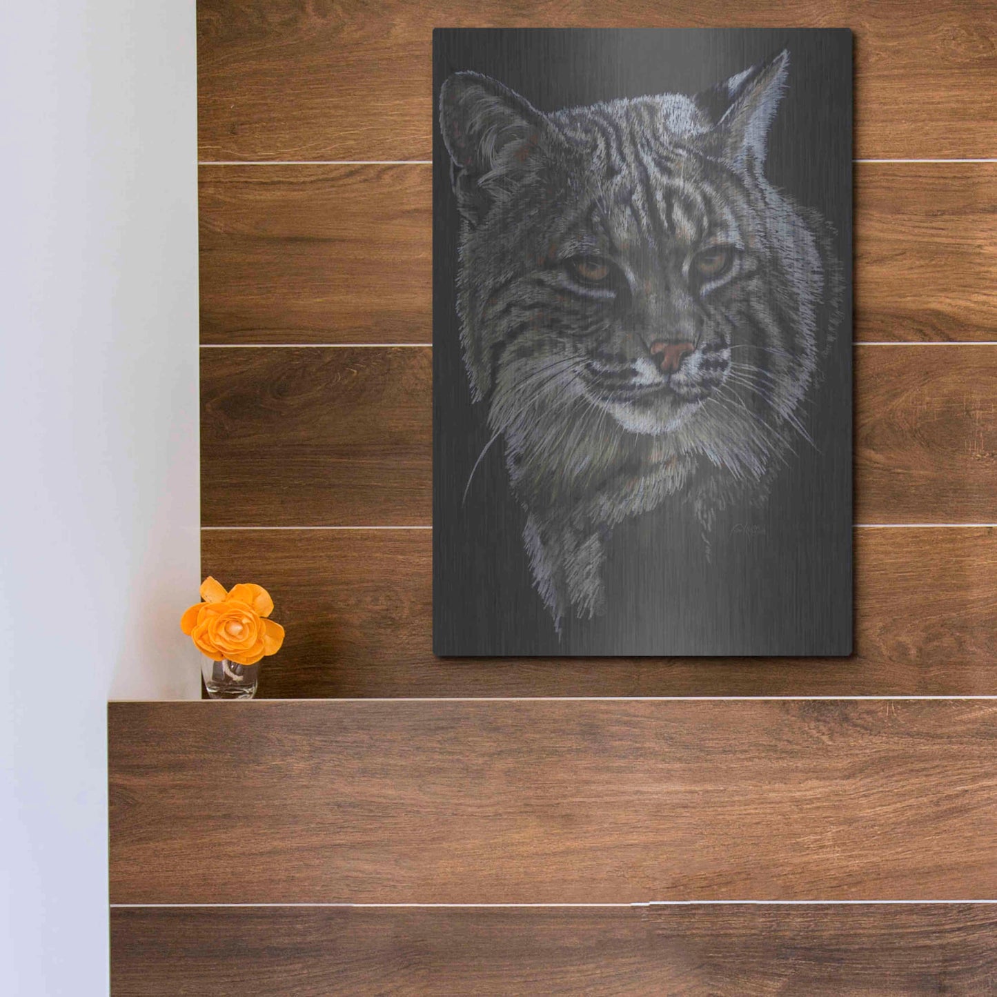 Luxe Metal Art 'Elfin' by Barbara Keith, Metal Wall Art,12x16