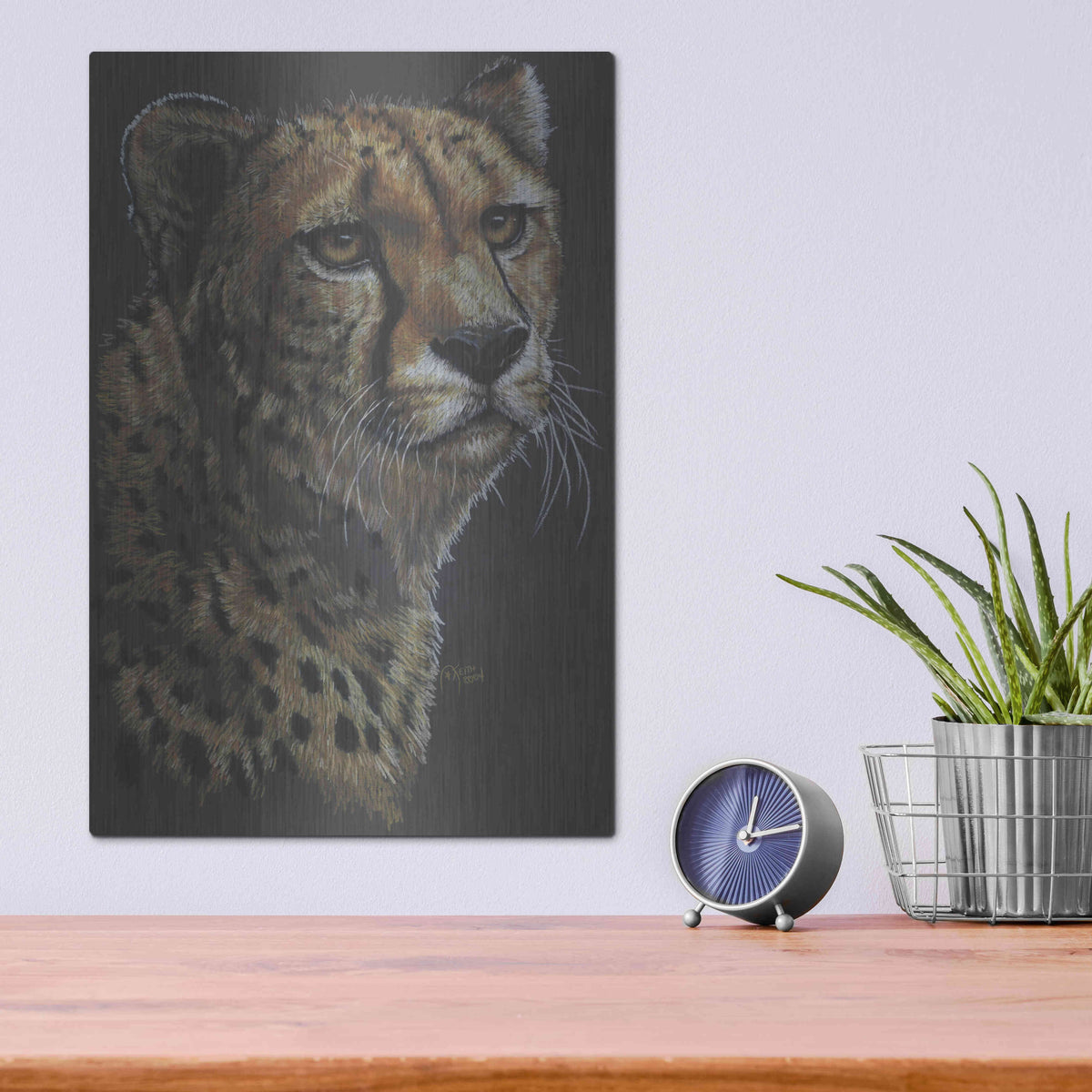 Luxe Metal Art 'Movin' On' by Barbara Keith, Metal Wall Art,12x16