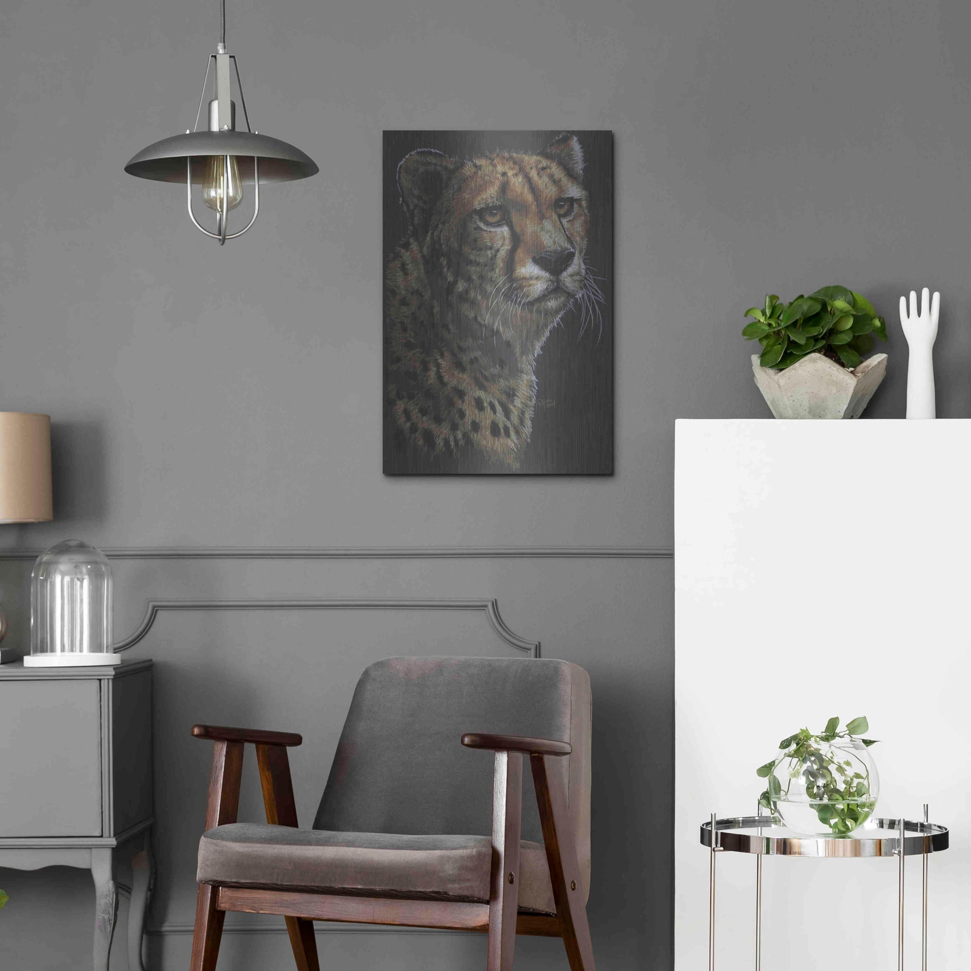 Luxe Metal Art 'Movin' On' by Barbara Keith, Metal Wall Art,16x24