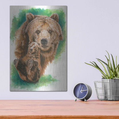 Luxe Metal Art 'Brawny' by Barbara Keith, Metal Wall Art,12x16