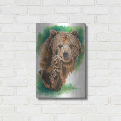 Luxe Metal Art 'Brawny' by Barbara Keith, Metal Wall Art,16x24