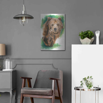 Luxe Metal Art 'Brawny' by Barbara Keith, Metal Wall Art,16x24