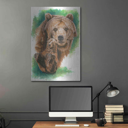 Luxe Metal Art 'Brawny' by Barbara Keith, Metal Wall Art,24x36