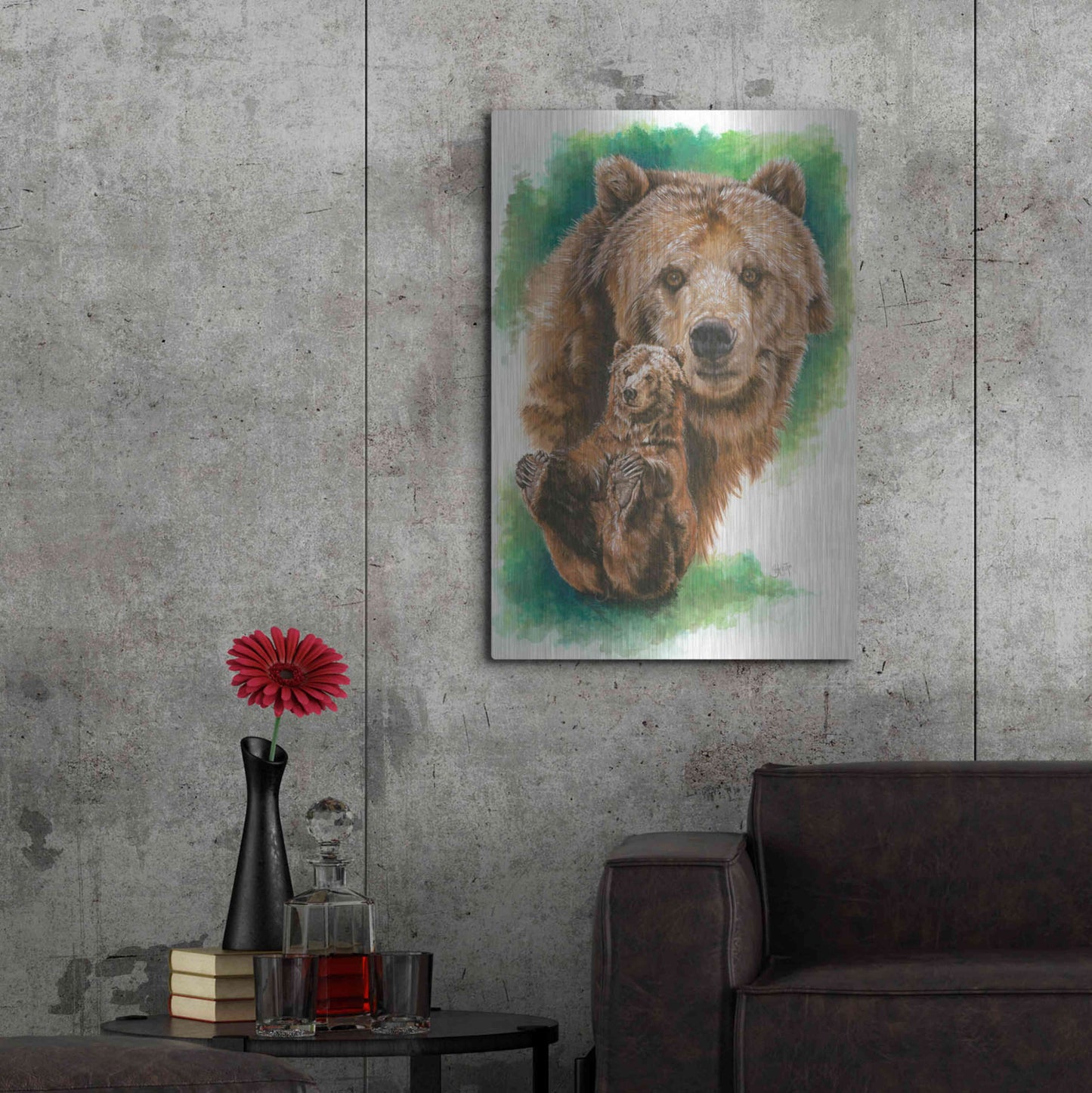 Luxe Metal Art 'Brawny' by Barbara Keith, Metal Wall Art,24x36