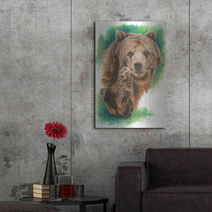 Luxe Metal Art 'Brawny' by Barbara Keith, Metal Wall Art,24x36