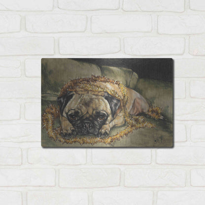 Luxe Metal Art 'Just Wanted To Help' by Barbara Keith, Metal Wall Art,16x12