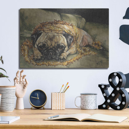 Luxe Metal Art 'Just Wanted To Help' by Barbara Keith, Metal Wall Art,16x12