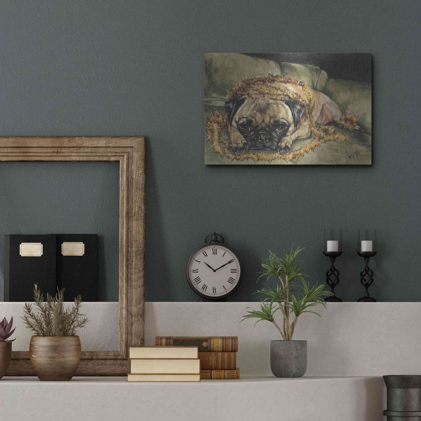 Luxe Metal Art 'Just Wanted To Help' by Barbara Keith, Metal Wall Art,16x12