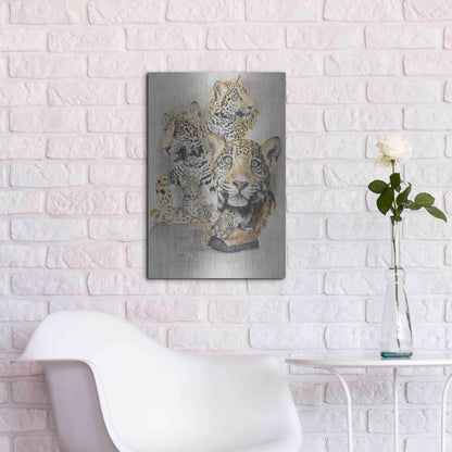 Luxe Metal Art 'Jaguars' by Barbara Keith, Metal Wall Art,16x24