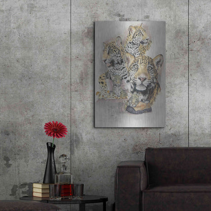 Luxe Metal Art 'Jaguars' by Barbara Keith, Metal Wall Art,24x36