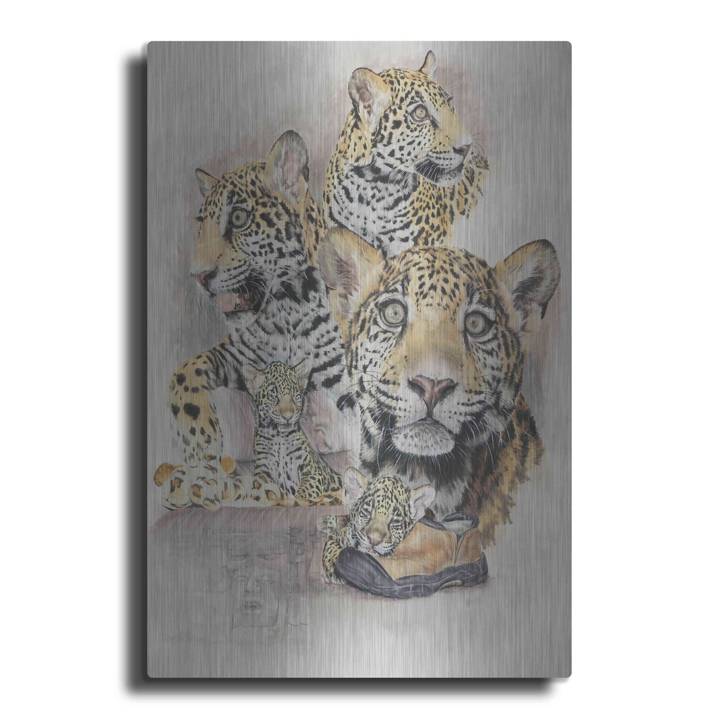 Luxe Metal Art 'Jaguars' by Barbara Keith, Metal Wall Art