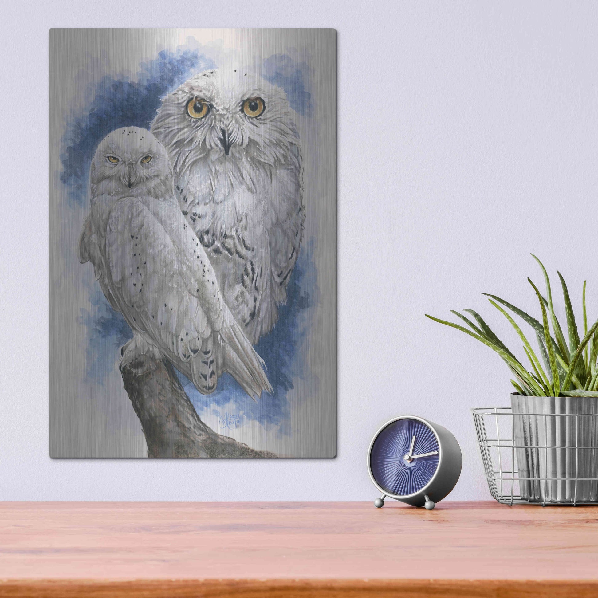 Luxe Metal Art 'Radiant' by Barbara Keith, Metal Wall Art,12x16