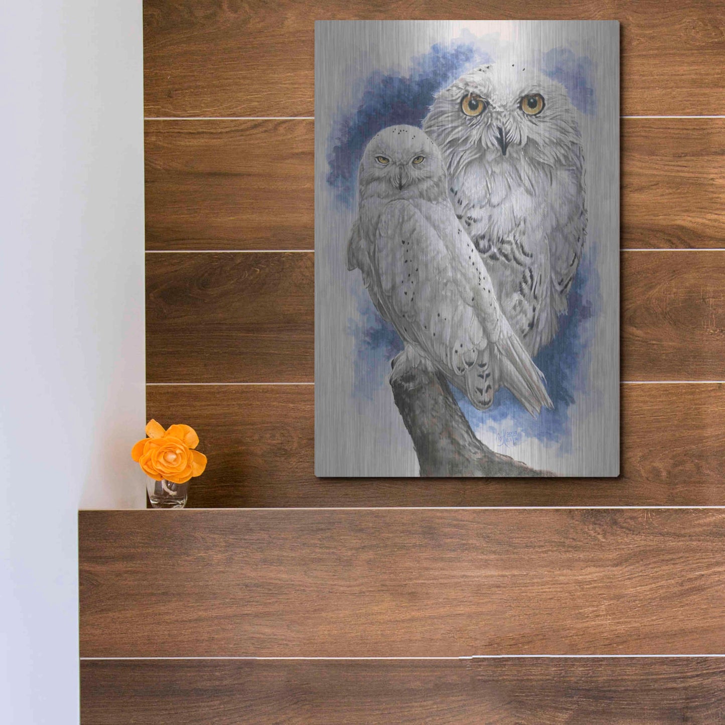 Luxe Metal Art 'Radiant' by Barbara Keith, Metal Wall Art,12x16