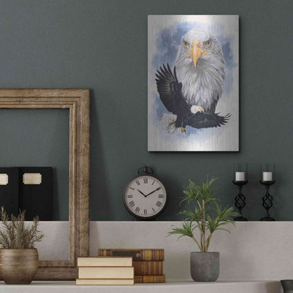 Luxe Metal Art 'Peerless' by Barbara Keith, Metal Wall Art,12x16