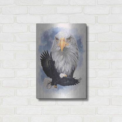 Luxe Metal Art 'Peerless' by Barbara Keith, Metal Wall Art,16x24