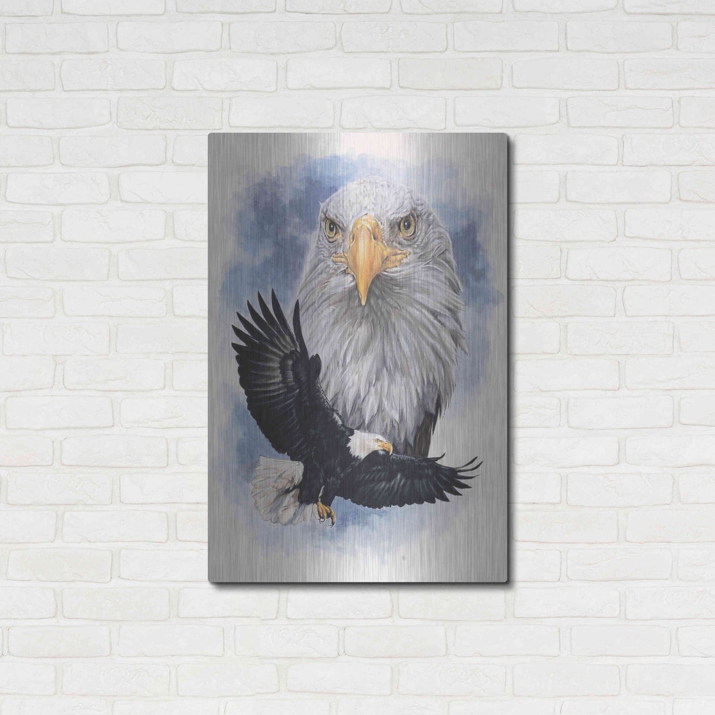 Luxe Metal Art 'Peerless' by Barbara Keith, Metal Wall Art,24x36