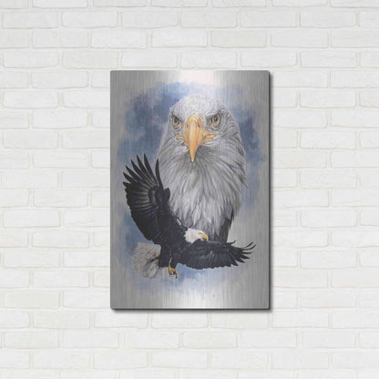 Luxe Metal Art 'Peerless' by Barbara Keith, Metal Wall Art,24x36