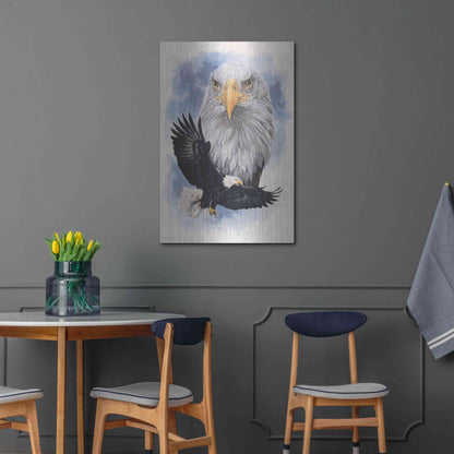 Luxe Metal Art 'Peerless' by Barbara Keith, Metal Wall Art,24x36