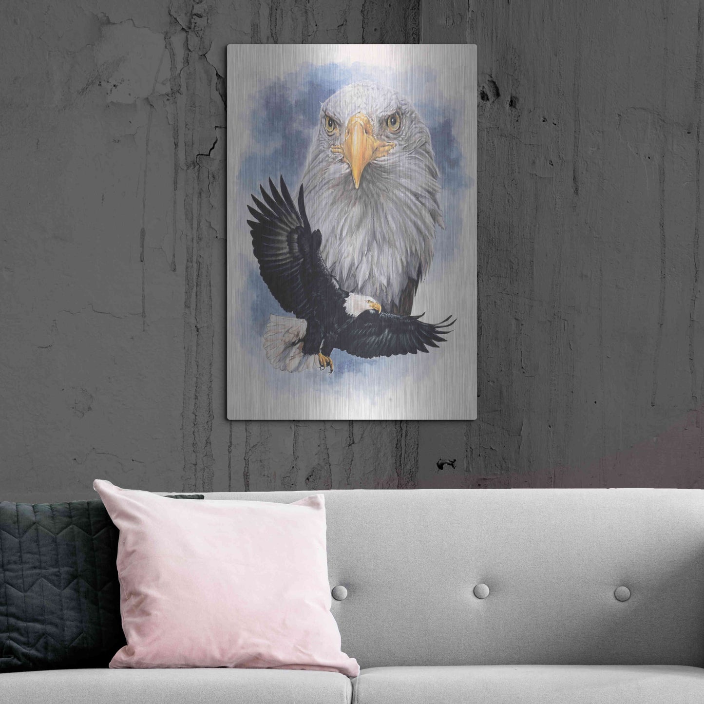 Luxe Metal Art 'Peerless' by Barbara Keith, Metal Wall Art,24x36